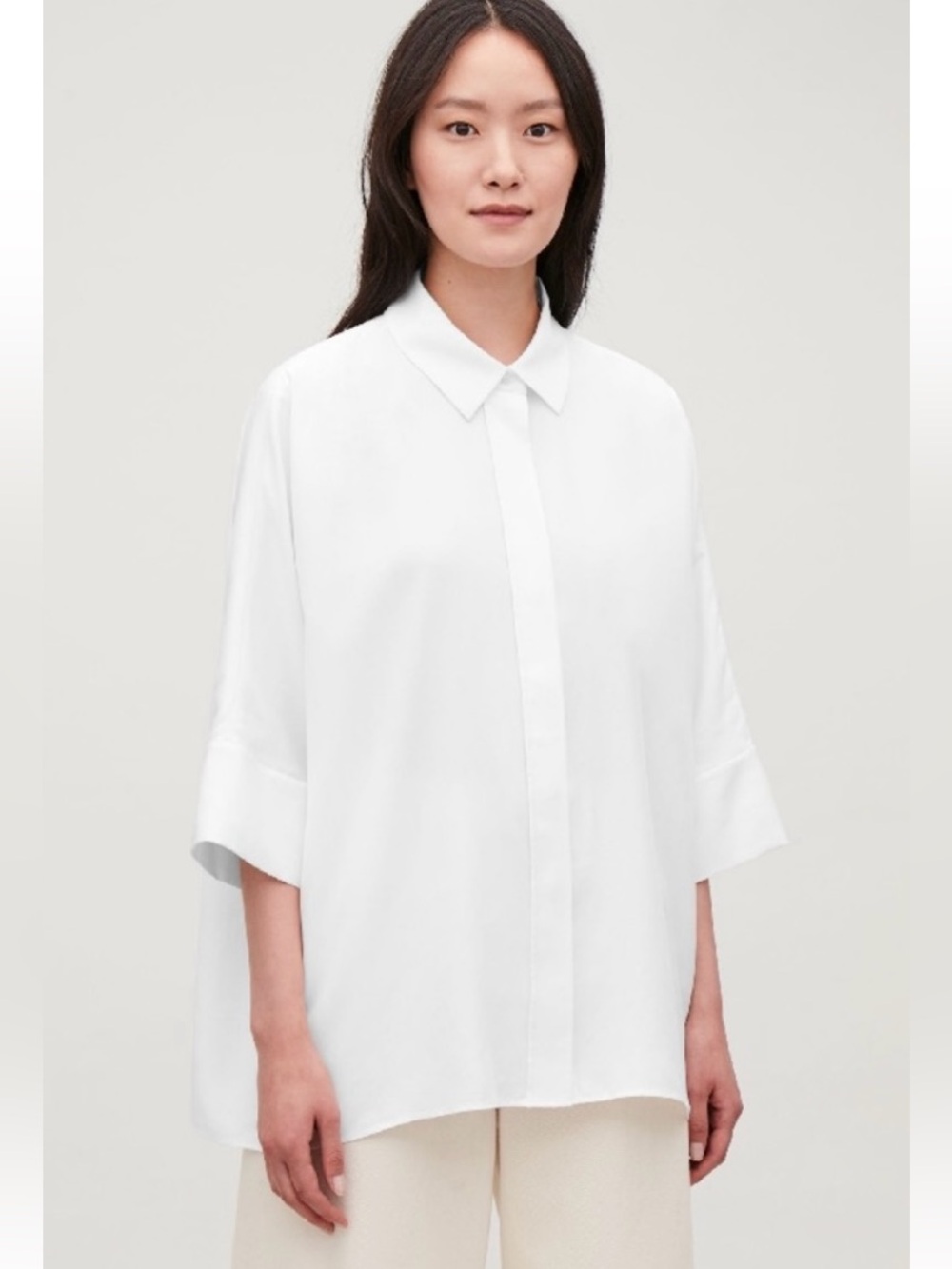 COS Draped Wide-fit Shirt